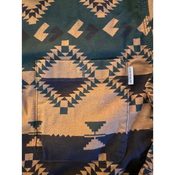 Carharrt Work in Progress Dark Brown L/S Native Shirt - Picture 3 of 12